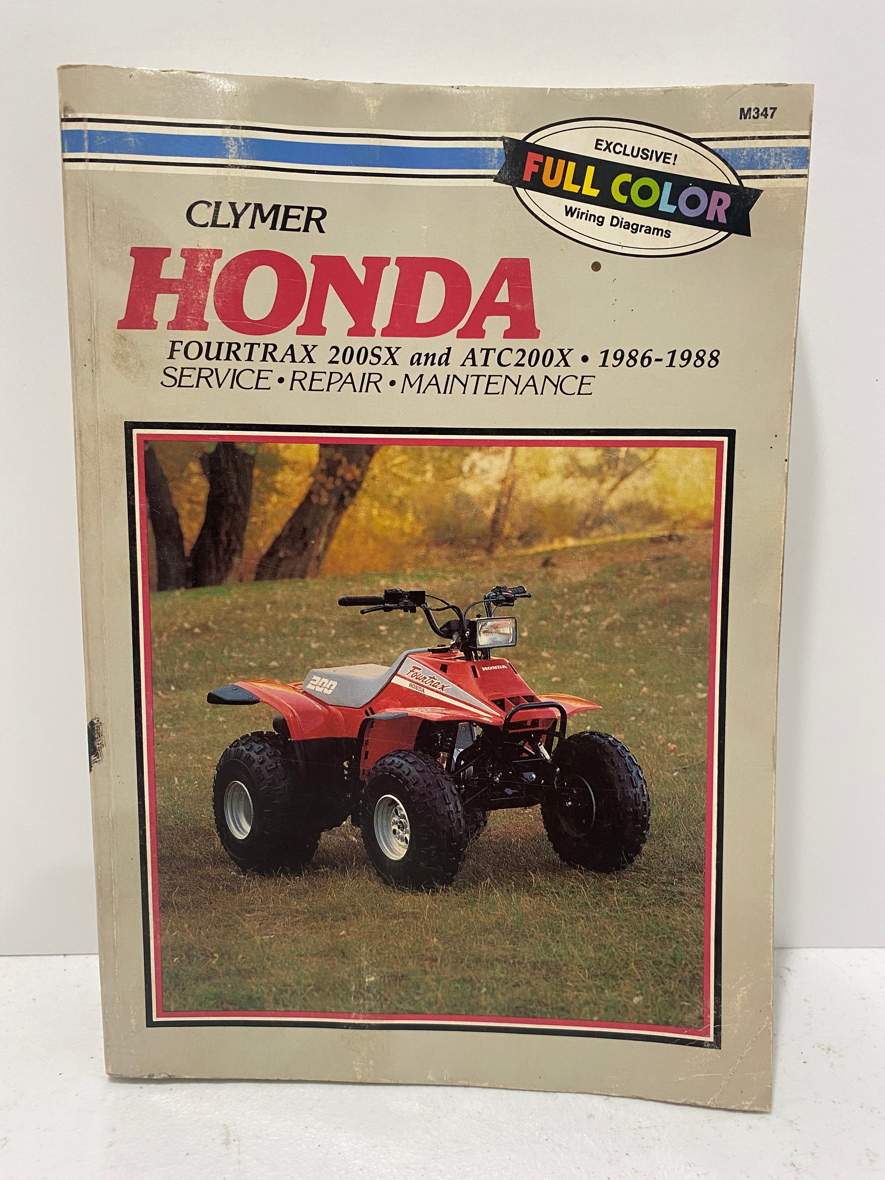 Honda Clymer Fourtrax ATC TRX 200SX 1986-1988 Service Manual (used